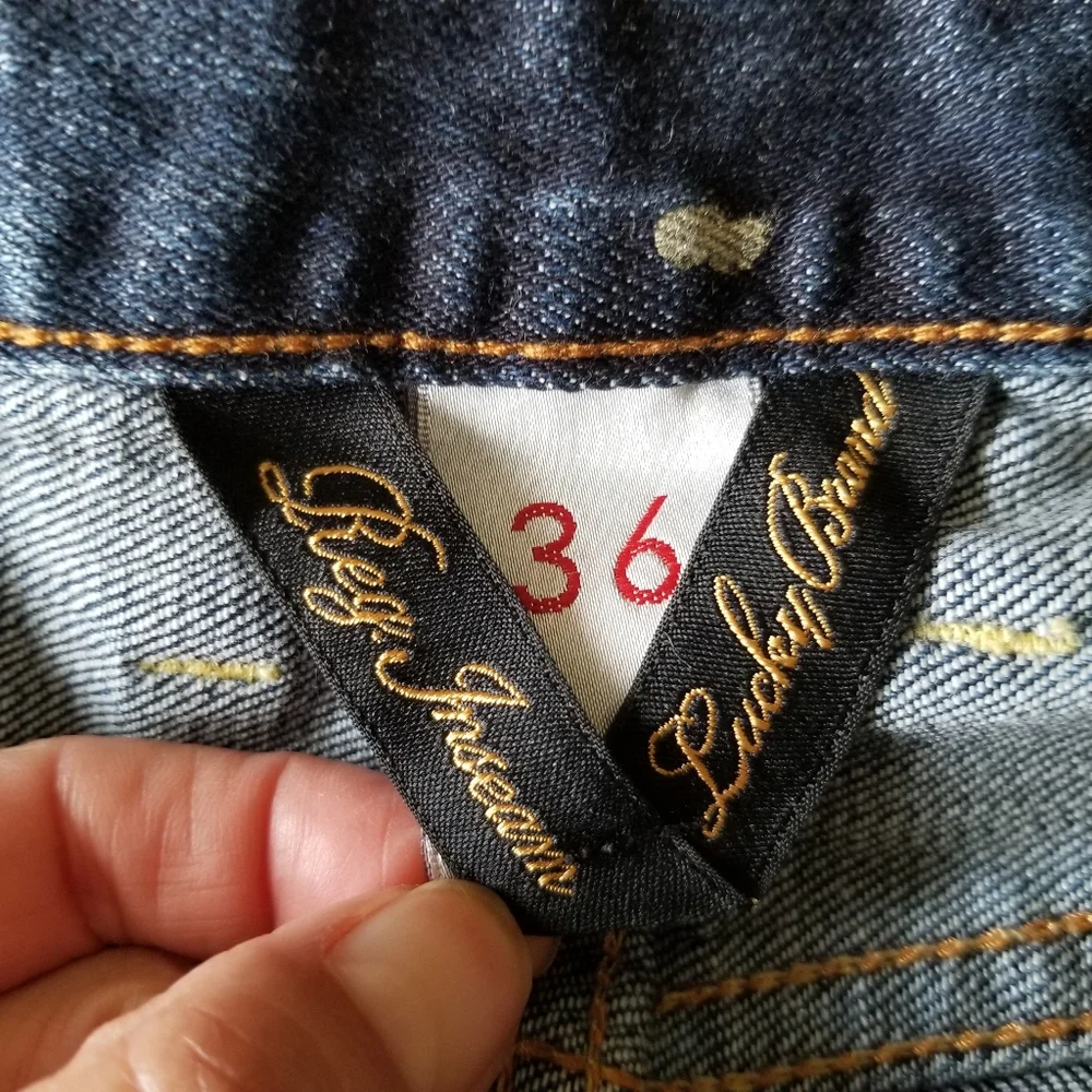 LUCKY BRAND Jeans 361 Vintage‎ Straight Dark Stretch Denim Mens 36x31